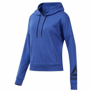 Reebok WOR Delta Kapuzenpullover Damen - Blau - DE 291-QET